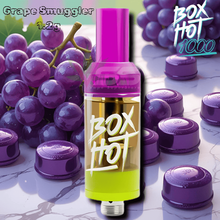 Boxhot Grape Smuggler Indica 510 Cartridge-1.2g 1.2ml Brandon Vape SuperStore and Cannabis Manitoba Canada