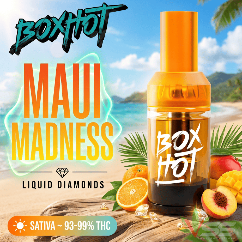 BOXHOT Maui Madness Liquid Diamond Sativa 510 Cartridge - 1g Brandon Vape SuperStore and Cannabis Manitoba Canada