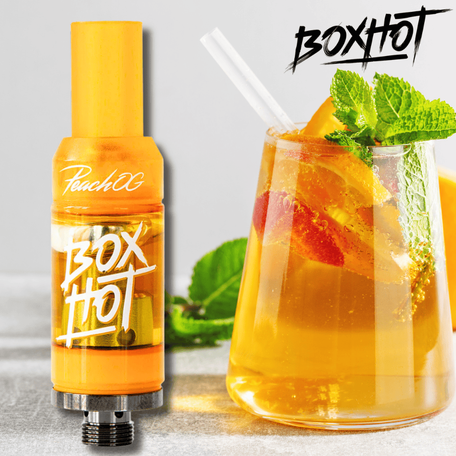 Boxhot Peach OG Sativa 510 Cartridge - 1.2g Brandon Vape SuperStore and Cannabis Manitoba Canada