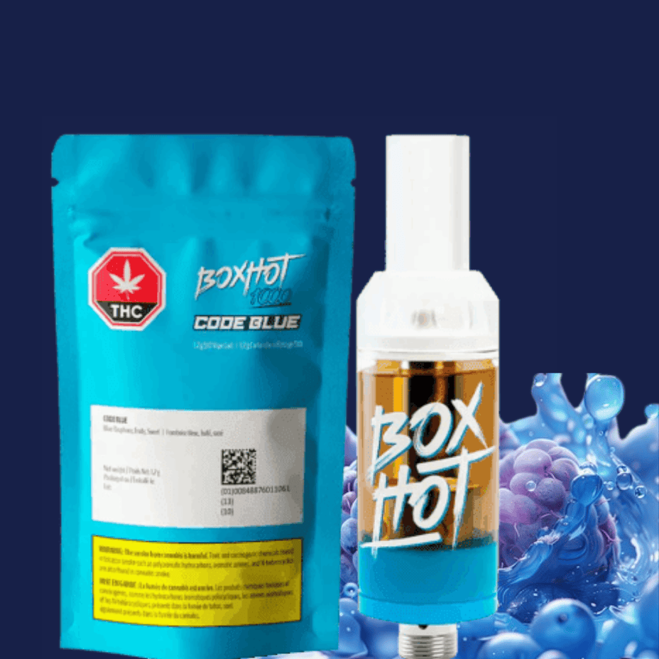 Boxhot Retro Code Blue Hybrid Cartridge-1.2g Brandon Vape SuperStore and Cannabis Manitoba Canada