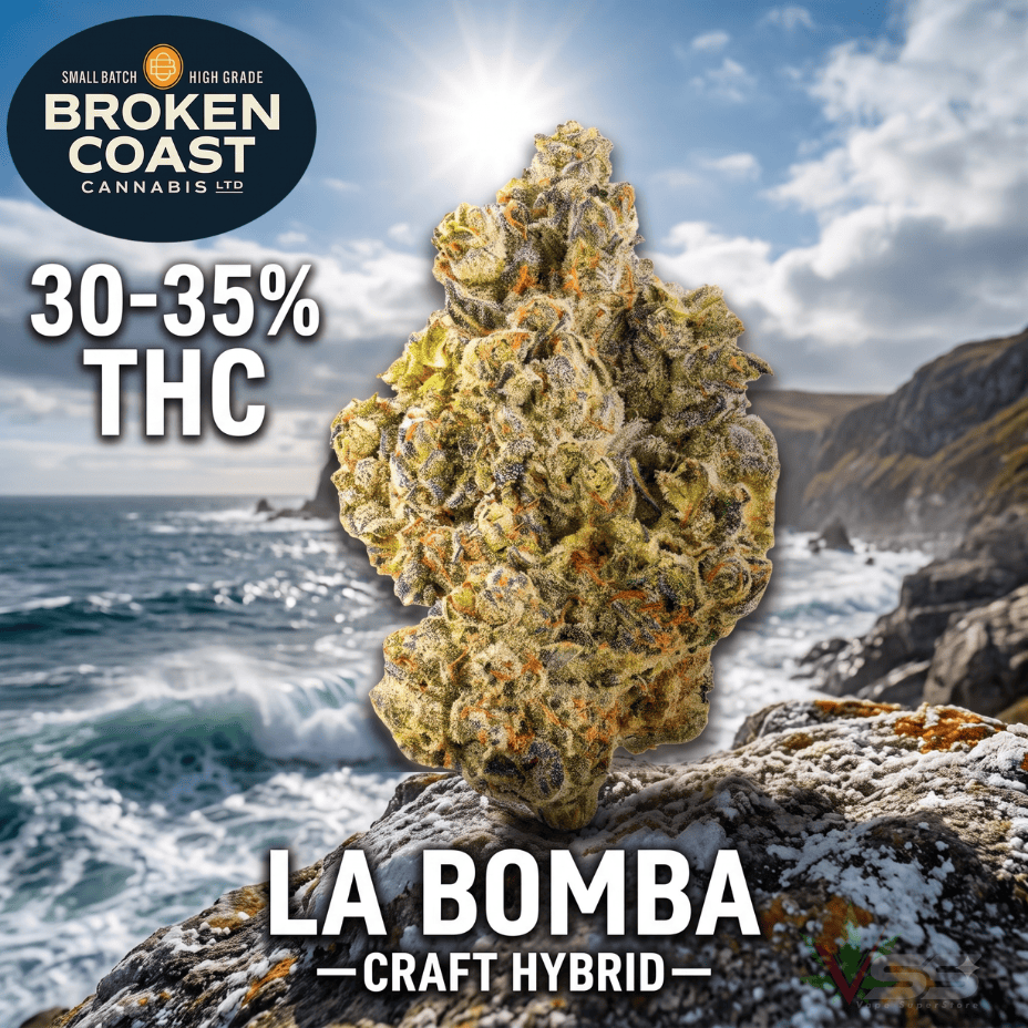 Broken Coast La Bomba Hybrid CRAFT Flower-7g Brandon Vape SuperStore and Cannabis Manitoba Canada