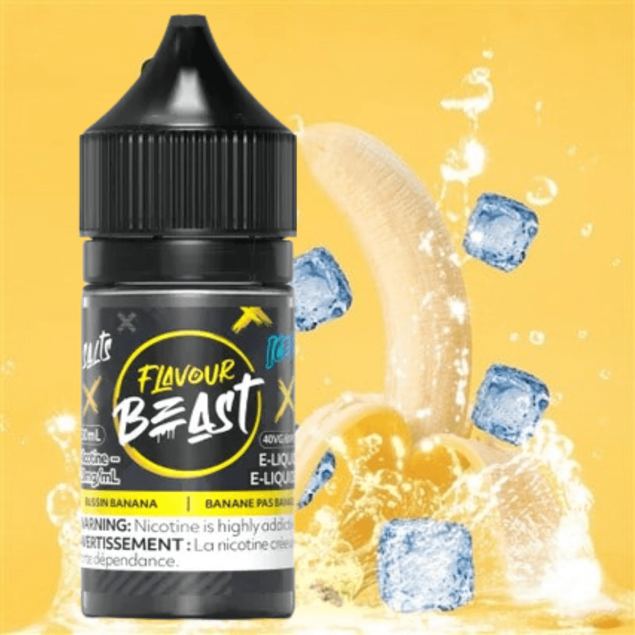 Bussin Banana Iced by Flavour Beast Salts in Manitoba 30ml / 20mg Brandon Vape SuperStore and Cannabis Manitoba Canada