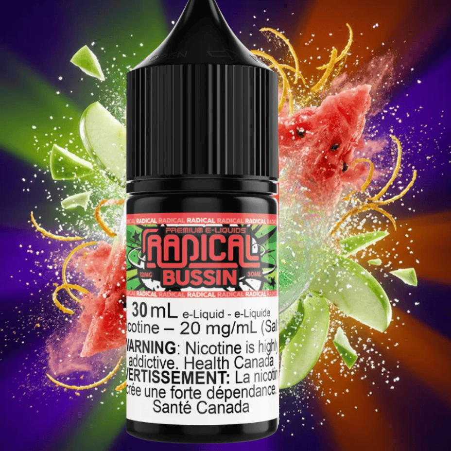 Bussin Salt Nic by Radical E-liquid 30mL / 12mg Brandon Vape SuperStore and Cannabis Manitoba Canada