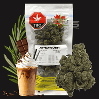 Canadian Cannabis Apex Kush Indica Flower - 28g Brandon Vape SuperStore and Cannabis Manitoba Canada