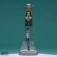 Castle Glass Occult 7mm Beaker Bong-14" Brandon Vape SuperStore and Cannabis Manitoba Canada