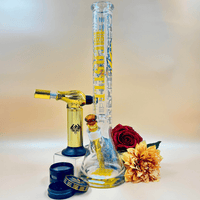 Castle Glassworks 9mm Anubis Beaker 18" Brandon Vape SuperStore and Cannabis Manitoba Canada