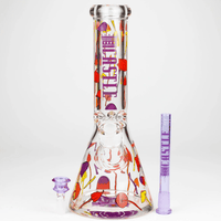 Castle Glassworks 9mm Shroomie Beaker Bong 12" 12" / 9mm w/ 12mm Base Brandon Vape SuperStore and Cannabis Manitoba Canada