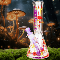 Castle Glassworks 9mm Shroomie Beaker Bong 12" 12" / 9mm w/ 12mm Base Brandon Vape SuperStore and Cannabis Manitoba Canada