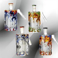 Cheech Glass 14mm 45°  Wig Wag Ash Catcher Blue Brandon Vape SuperStore and Cannabis Manitoba Canada