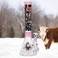Cheech Glass 7mm Milky Cowabong w/UFO Perc 16" Pink Brandon Vape SuperStore and Cannabis Manitoba Canada
