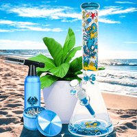 Cheech Glass 9mm Mermaid Beaker 16" 16 Inches / 9mm / 12mm Base Brandon Vape SuperStore and Cannabis Manitoba Canada