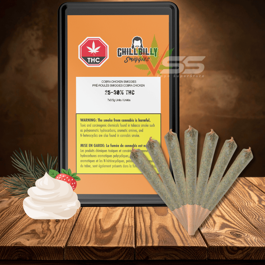 Chillbilly Cobra Chicken Smiggies Pre-rolls 7x0.5g Brandon Vape SuperStore and Cannabis Manitoba Canada