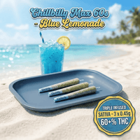 Chillbilly Max 60's Blue Lemonade Triple Infused Sativa Pre-Rolls-3x0.45g Brandon Vape SuperStore and Cannabis Manitoba Canada