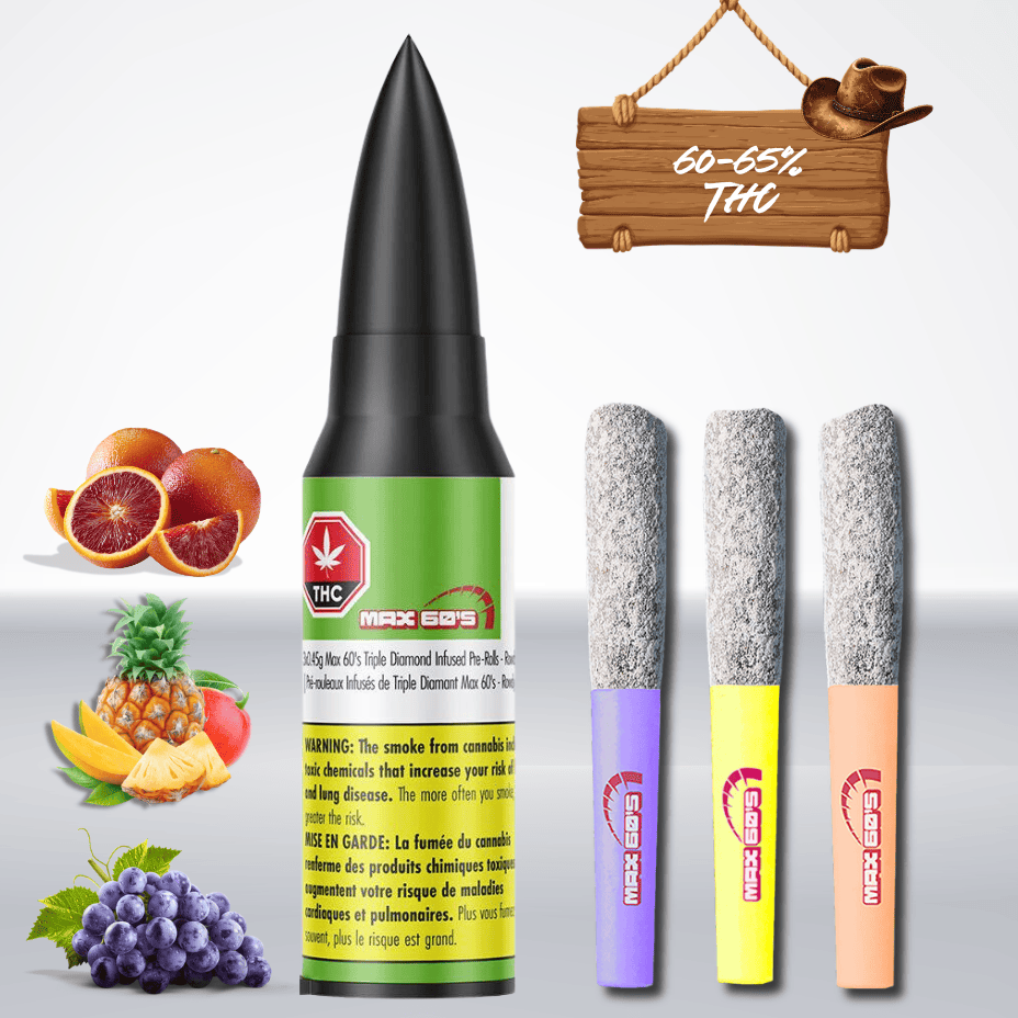 Chillbilly Max 60s Rowdy Variety Pack Triple Infused Pre-rolls 3x0.5g Brandon Vape SuperStore and Cannabis Manitoba Canada