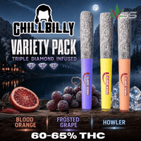 Chillbilly Max 60s Rowdy Variety Pack Triple Infused Pre-rolls 3x0.5g Brandon Vape SuperStore and Cannabis Manitoba Canada