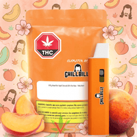 ChillBilly Maxed Out Sticky Peach Liquid Diamonds Sativa AIO - 0.95g Brandon Vape SuperStore and Cannabis Manitoba Canada