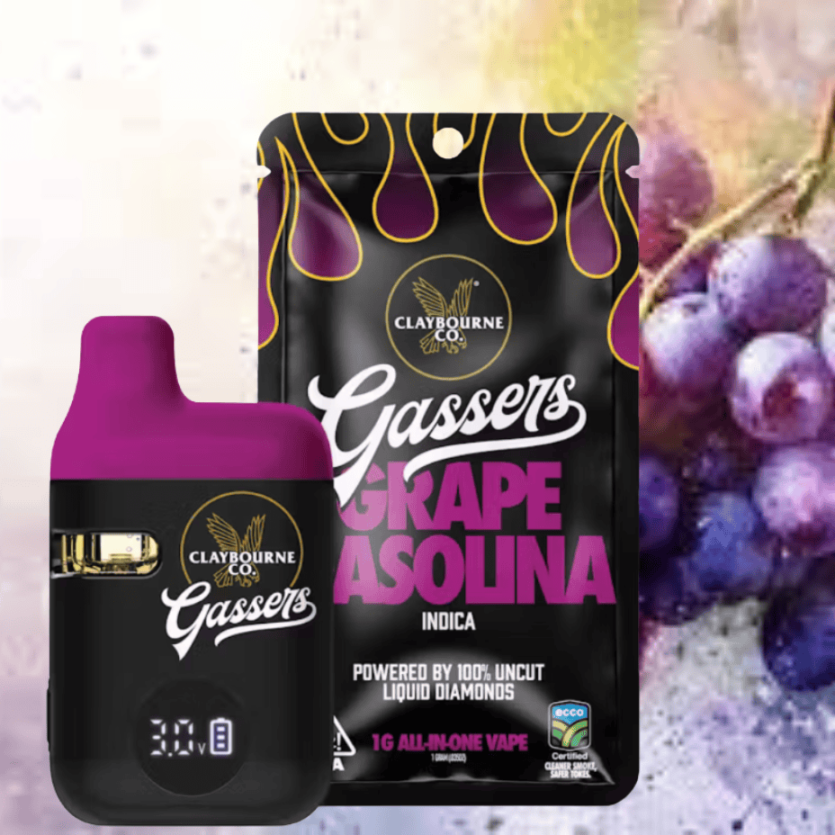 Claybourne Grape Gasolina Liquid Diamond AIO-0.95g Brandon Vape SuperStore and Cannabis Manitoba Canada