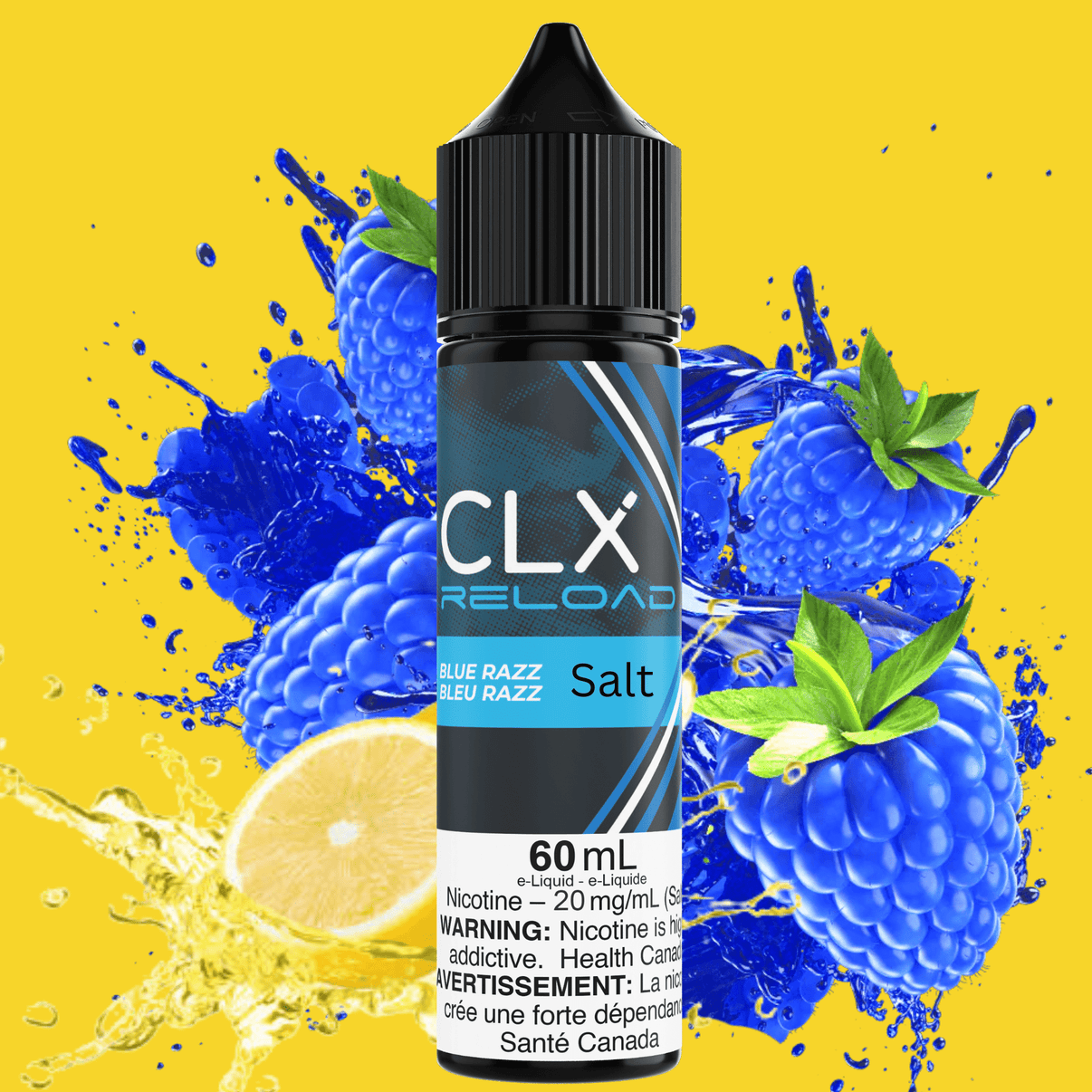 CLX Reload 60ml Salt-Blue Razz Lemon 60ml / 20mg Brandon Vape SuperStore and Cannabis Manitoba Canada