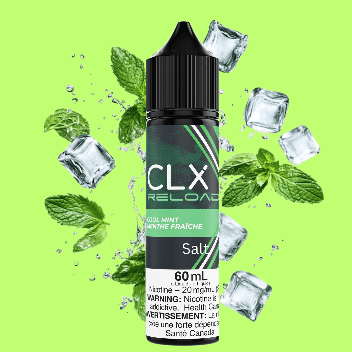 CLX Reload 60ml Salt-Cool Mint 60ml / 20mg Brandon Vape SuperStore and Cannabis Manitoba Canada