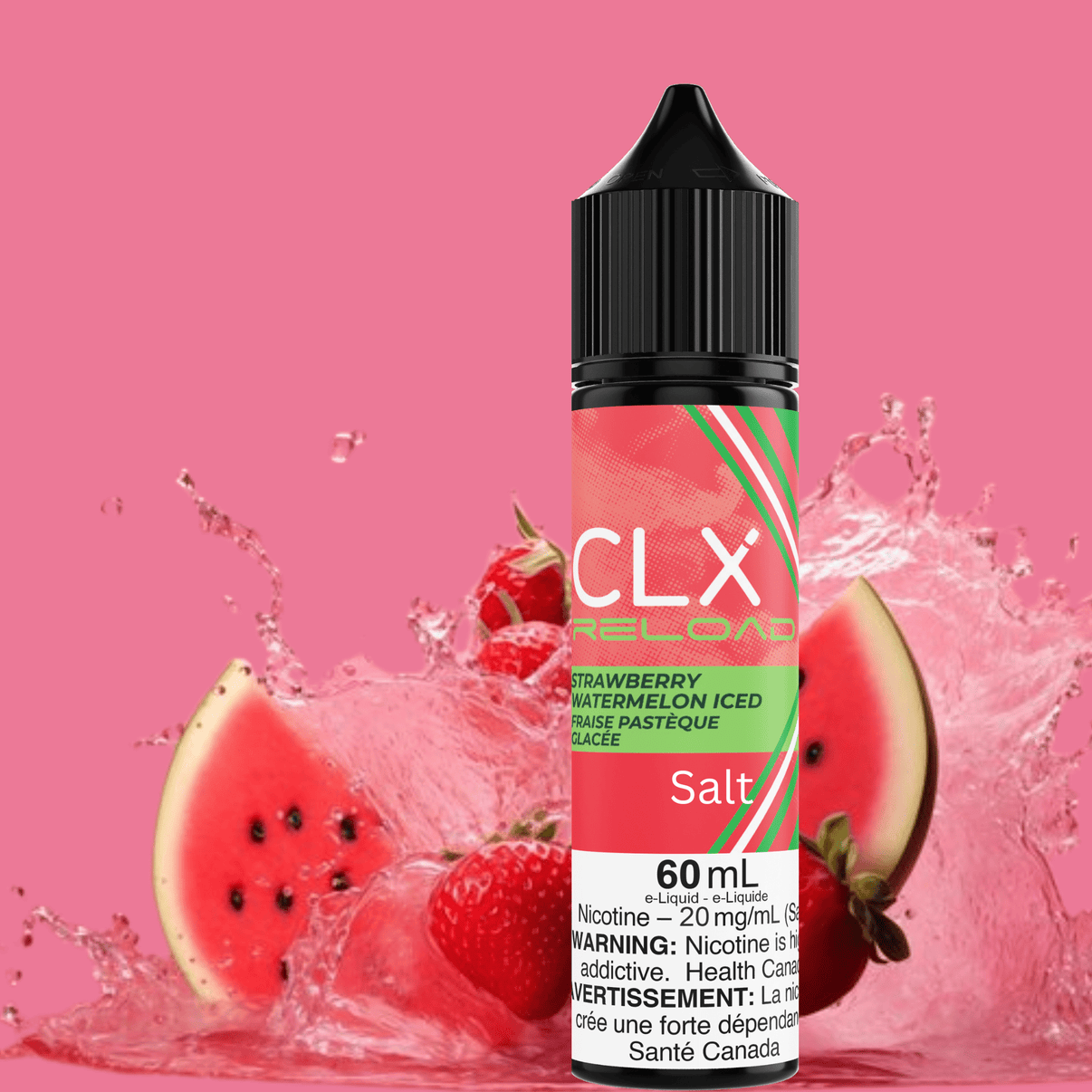 CLX Reload 60ml Salt-Strawberry Watermelon Ice 60ml / 20mg Brandon Vape SuperStore and Cannabis Manitoba Canada