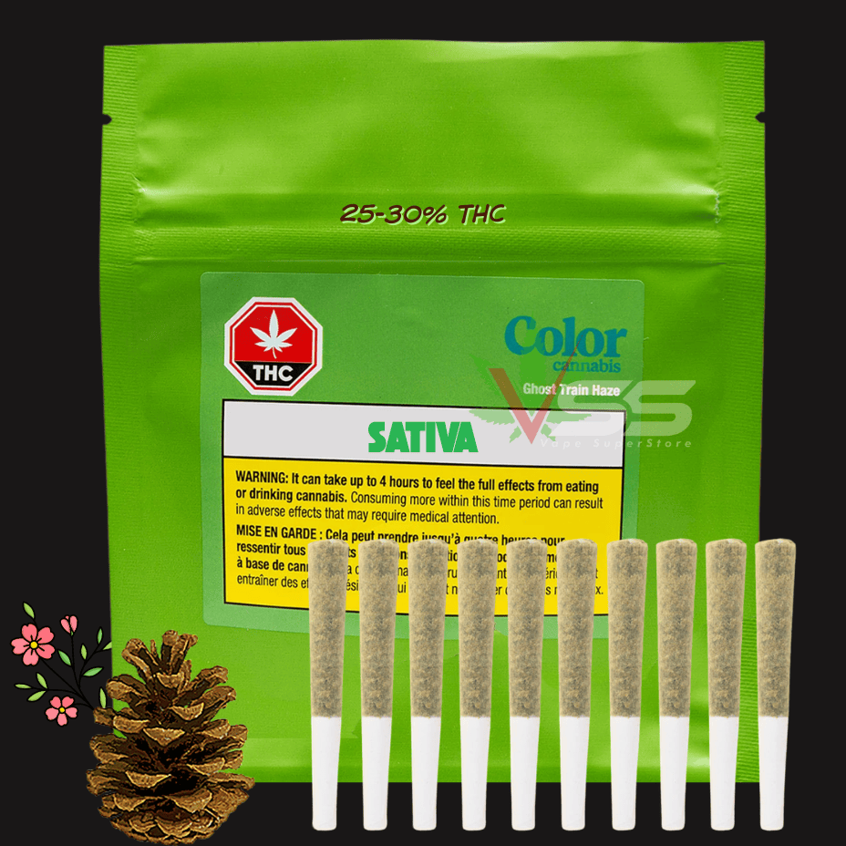 Color Cannabis - Ghost Train Haze Sativa Pre-rolls 10x0.35g Brandon Vape SuperStore and Cannabis Manitoba Canada