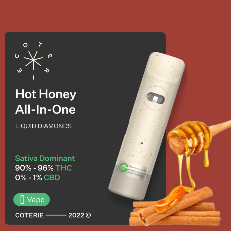 Coterie Hot Honey Liquid Diamond-1g Brandon Vape SuperStore and Cannabis Manitoba Canada