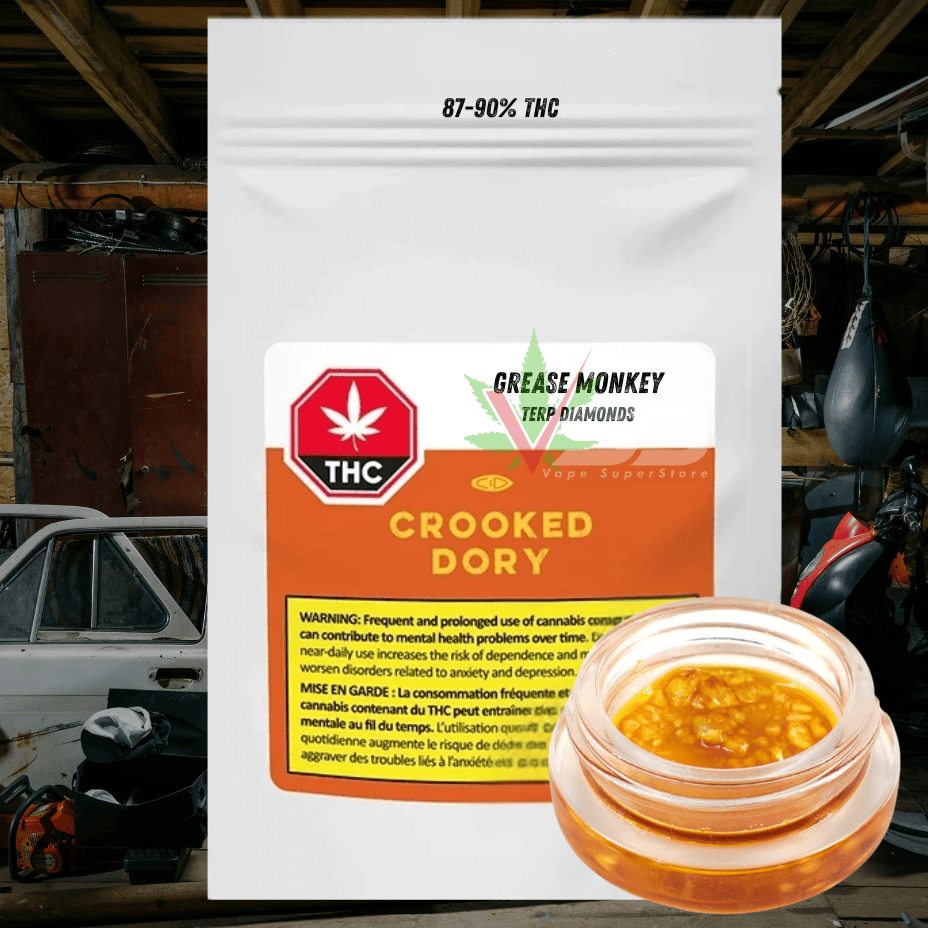 Crooked Dory Grease Monkey Terp Diamonds - 1g Brandon Vape SuperStore and Cannabis Manitoba Canada