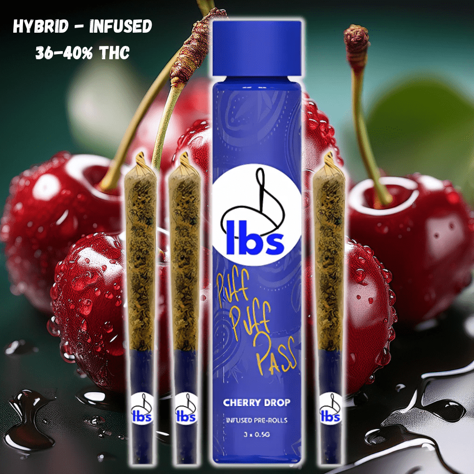 D*gg lbs Cherry Drop Hybrid Infused Pre-rolls 3x0.5g 3x0.5g Brandon Vape SuperStore and Cannabis Manitoba Canada