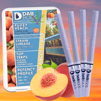 Dab Bods Fuzzy Peach Super Slim Infused Hybrid Pre-Rolls-8x0.4g Brandon Vape SuperStore and Cannabis Manitoba Canada