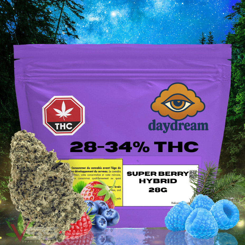 Daydream Super Berry Hybrid Flower - 28g Brandon Vape SuperStore and Cannabis Manitoba Canada