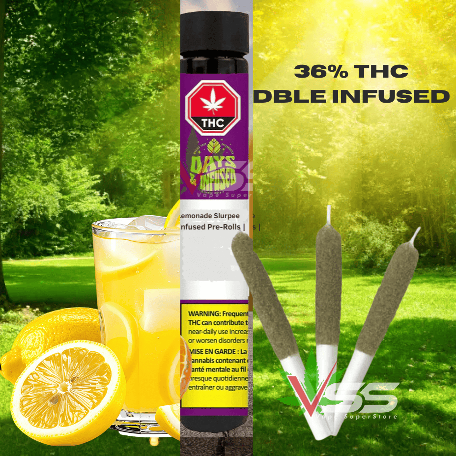Days & Infused Lemonade Slurpee Rosin Infused Pre-rolls 3x0.5g Brandon Vape SuperStore and Cannabis Manitoba Canada