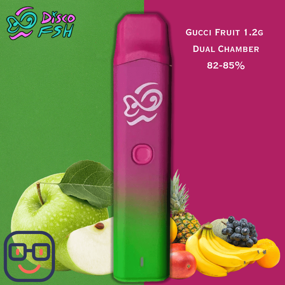 DiscoFSH Gucci Fruit Dueal Chambber Disposable Vape Pen - 1.2g Brandon Vape SuperStore and Cannabis Manitoba Canada