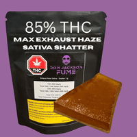 Dom Jackson Max Exhaust Haze Sativa Shatter-1g Brandon Vape SuperStore and Cannabis Manitoba Canada
