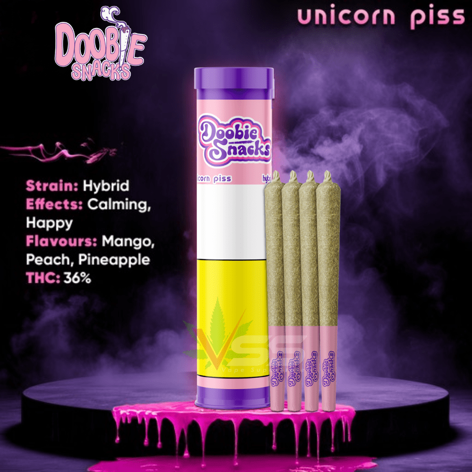 Doobie Snack Unicorn Piss Infused Pre-Rolls-4x0.5g Brandon Vape SuperStore and Cannabis Manitoba Canada