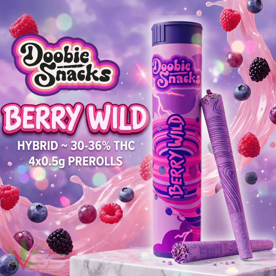 Doobie Snacks Berry Wild Hybrid Pre-Rolls - 4x0.5g Brandon Vape SuperStore and Cannabis Manitoba Canada
