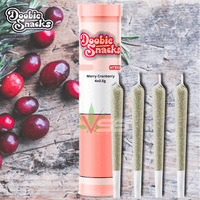 Doobie Snacks Merry Cranberry Infused Pre-rolls 4x0.5g Brandon Vape SuperStore and Cannabis Manitoba Canada