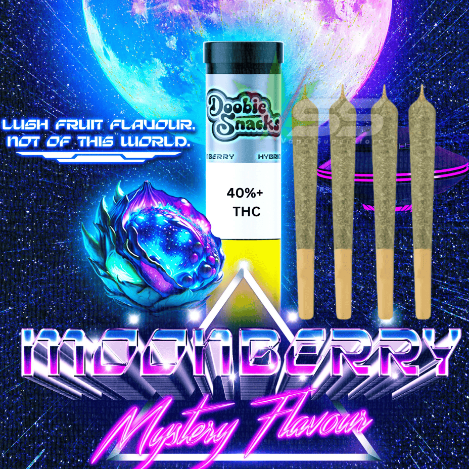 Doobie Snacks Moonberry Infused Pre-rolls 4x0.5g Brandon Vape SuperStore and Cannabis Manitoba Canada
