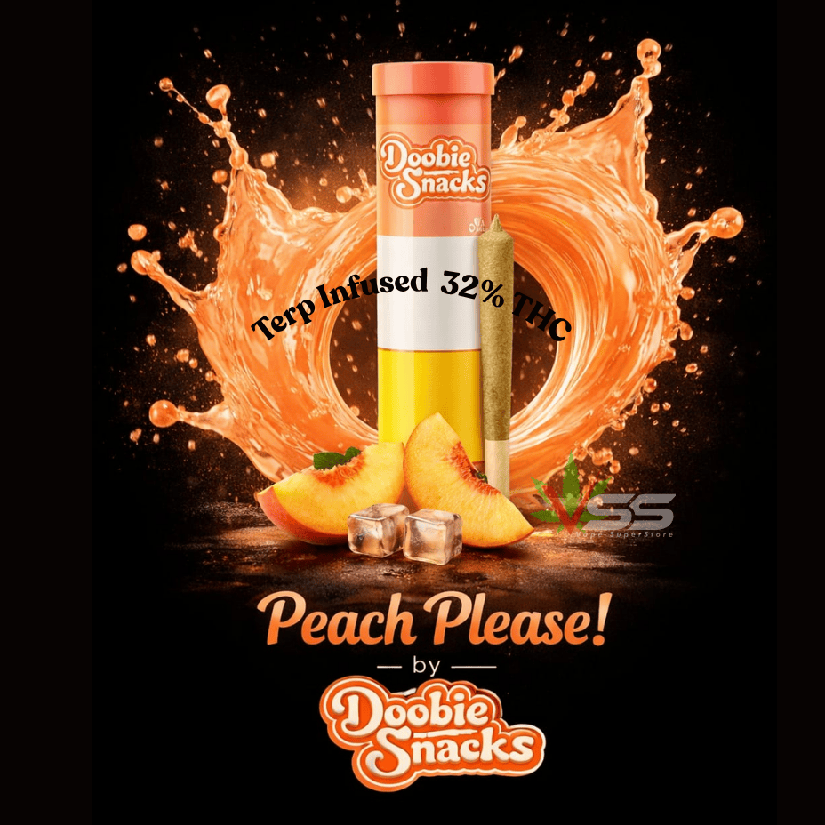 Doobie Snacks Peach Please Infused Pre-Rolls-4x0.5g Brandon Vape SuperStore and Cannabis Manitoba Canada