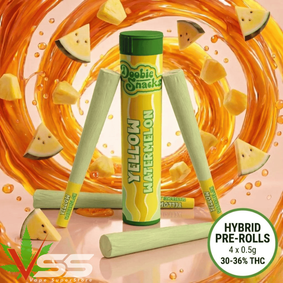 Doobie Snacks Yellow Watermelon Hybrid Pre-Rolls-4x0.5g Brandon Vape SuperStore and Cannabis Manitoba Canada