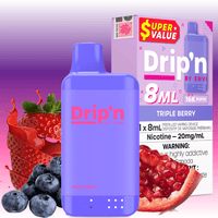 Drip'n by Envi 16K Disposable Vape - Triple Berry 8mL / 16000 Puffs / 20mg Brandon Vape SuperStore and Cannabis Manitoba Canada