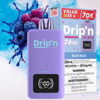 Drip'n by Envi 70K Disposable Vape - Blue Razz Brandon Vape SuperStore and Cannabis Manitoba Canada