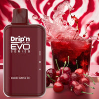 Drip'n by Envi EVO 28k Disposable Vape-Cherry Classic 28000 Puffs / 20mg Brandon Vape SuperStore and Cannabis Manitoba Canada