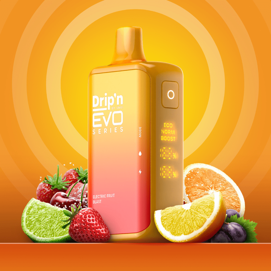 Drip'n by Envi EVO 28k Disposable Vape-Electric Fruit Blast 28000 Puffs / 20mg Brandon Vape SuperStore and Cannabis Manitoba Canada