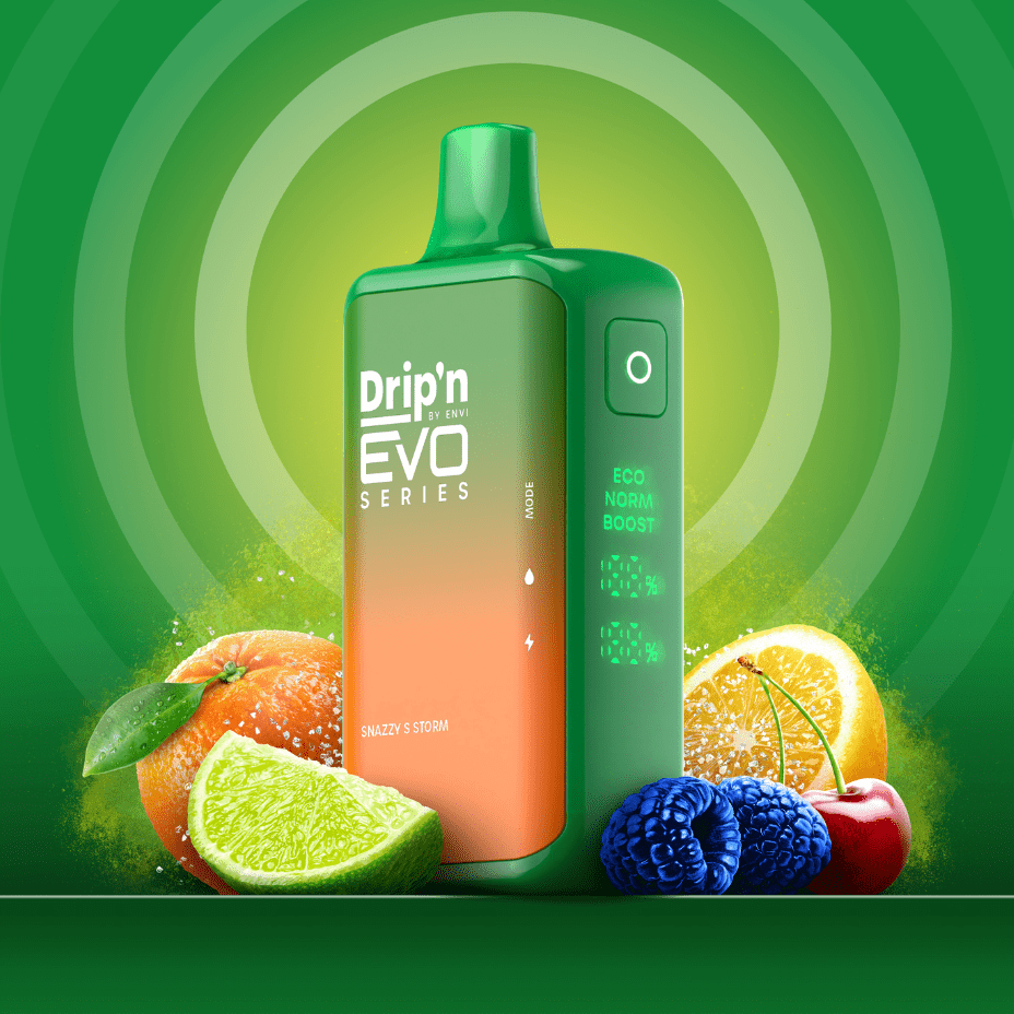 Drip'n by Envi EVO 28k Disposable Vape-Snazzy S Storm 28000 Puffs Brandon Vape SuperStore and Cannabis Manitoba Canada
