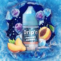 Drip'n by Envi Frozen Salt-Peach Blue Razz Ice Blast Brandon Vape SuperStore and Cannabis Manitoba Canada