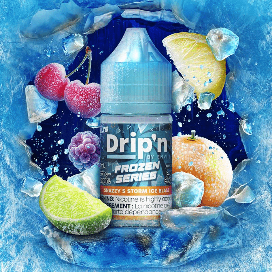 Drip'n by Envi Frozen Salt-Snazzy S Storm ICED Brandon Vape SuperStore and Cannabis Manitoba Canada
