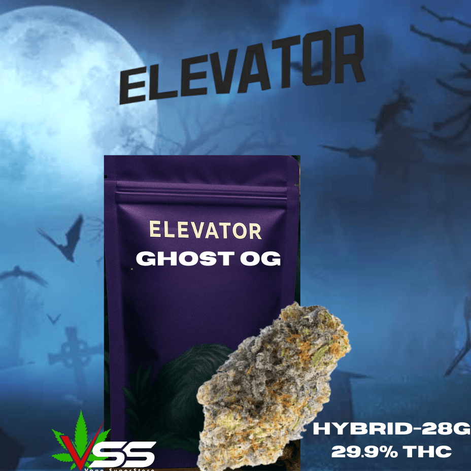 Elevator Ghost OG Hybrid Flower-28g Brandon Vape SuperStore and Cannabis Manitoba Canada