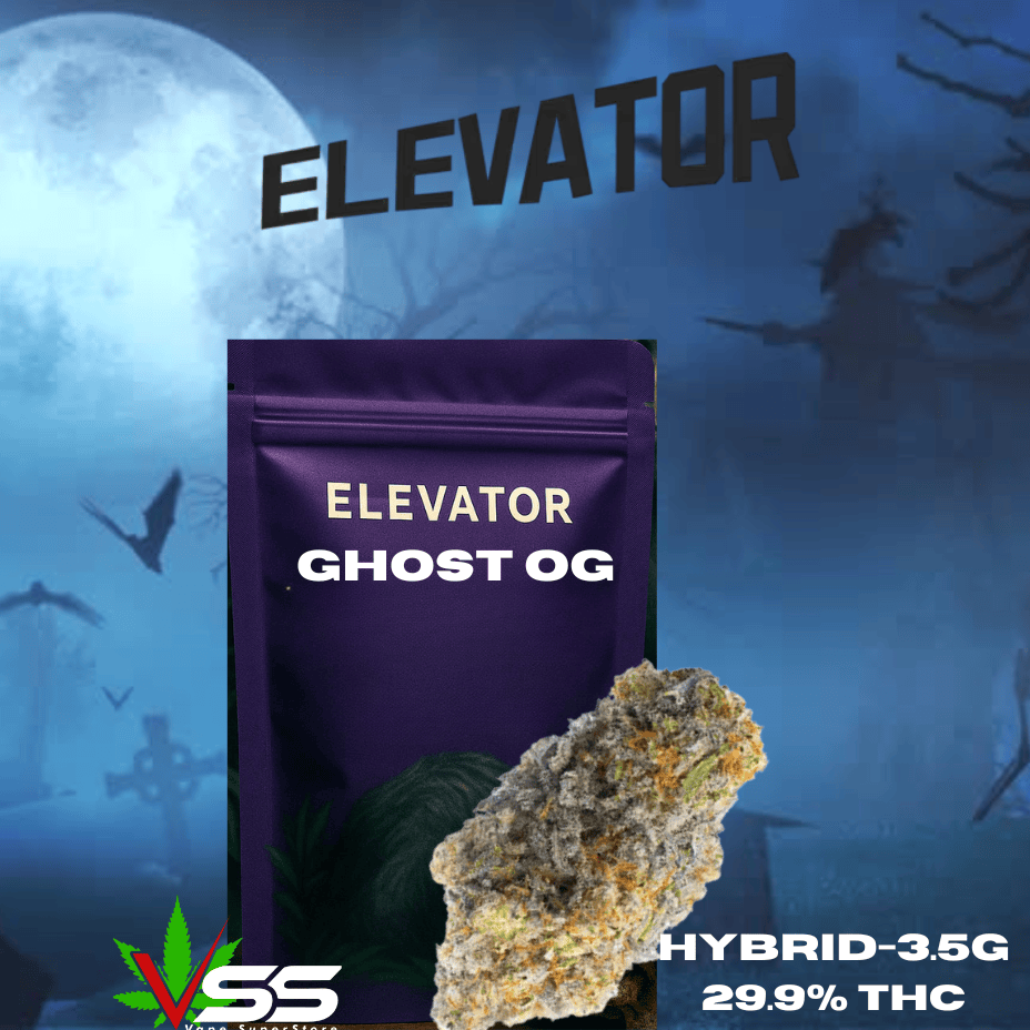 Elevator Ghost OG Hybrid Flower-3.5g Brandon Vape SuperStore and Cannabis Manitoba Canada