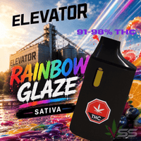 Elevator Rainbow Glaze Indica AIO Disposable Vape - 1g Brandon Vape SuperStore and Cannabis Manitoba Canada