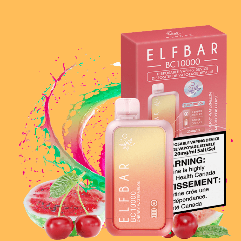 ElfBar BC10000 Disposable Vape-Cherry Watermelon Brandon Vape SuperStore and Cannabis Manitoba Canada